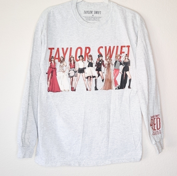 Taylor Swift Red Taylor's Version Era Sweatshirt Tee N - Picture 2 of 8